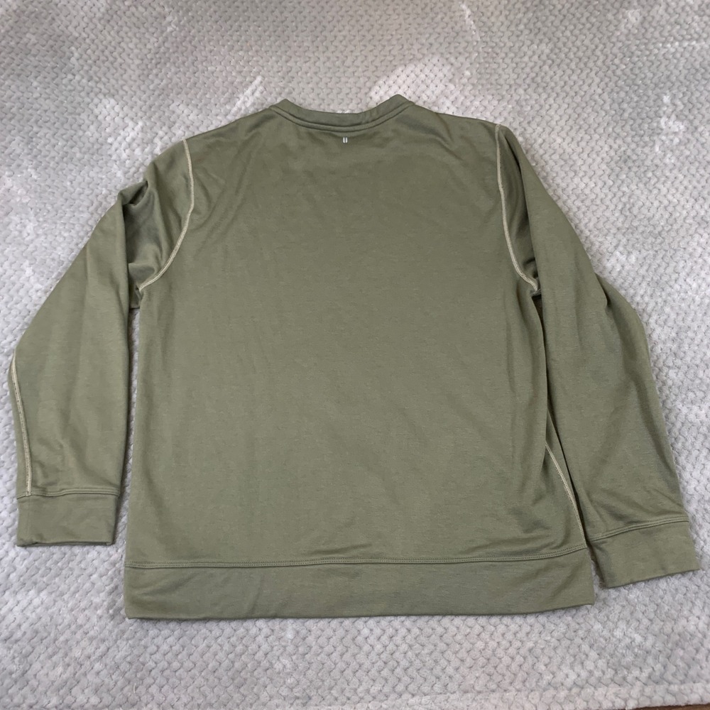 NOBULL Training Sweatshirt Mens L Olive Green Logo Long Sleeve Pullover - Picture 4 of 8